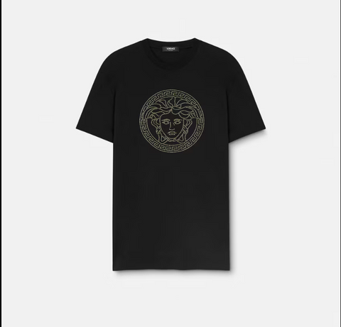 Embellished Medusa T-Shirt – Bold Design with Iconic Detail - jnjjackets