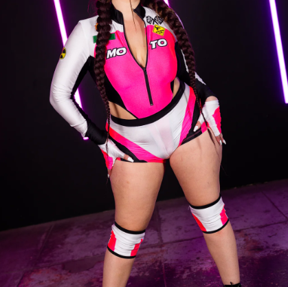 Pink Moto Mami Costume