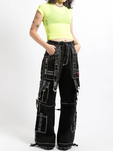 Interlace Pant with White Stitch