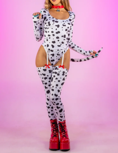 Women Spot Me Dalmatian Costume - jnjjackets