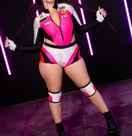 Pink Moto Mami Costume - jnjjackets