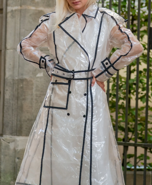 Transparent Trench Coat