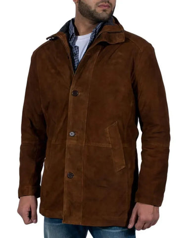 Robert Taylor Longmire Leather Trench Coat In Stock - JnJ Jackets