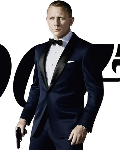 Skyfall James Bond Blue Dinner Tuxedo