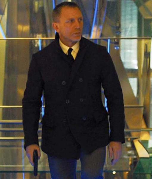 Skyfall James Bond Peacoat - JnJ Jackets