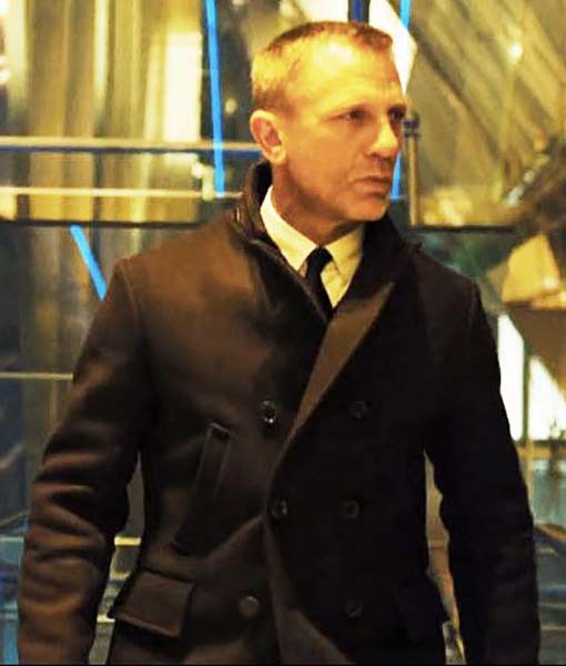 Skyfall James Bond Peacoat - JnJ Jackets