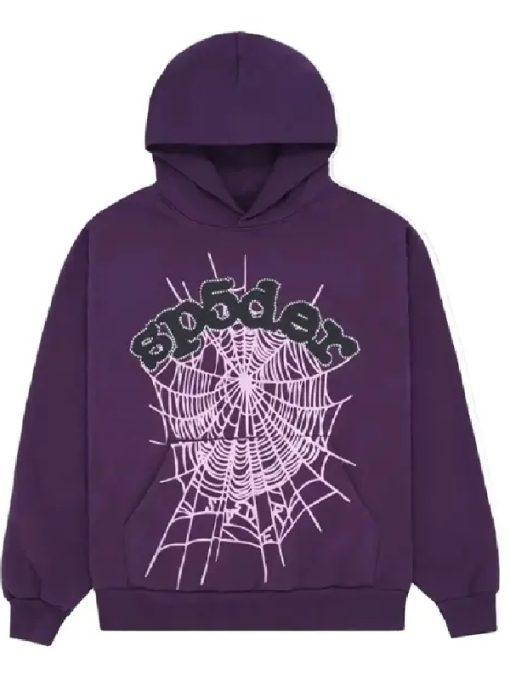 Sp5der Web purple Hoodie - JnJ Jackets