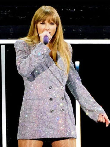 Taylor Swift Eras Tour Silver Blazer - JnJ Jackets