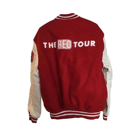 Taylor Swift Red & White Varsity Jacket - JnJ Jackets