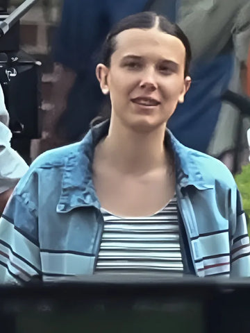 The Electric State  2025 Millie Bobby Brown Blue Jacket - jnjjackets