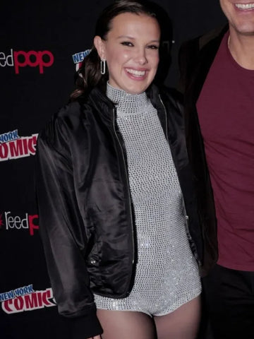 The Electric State Millie Bobby Brown Black Jacket - jnjjackets