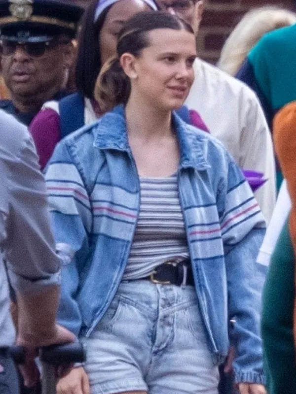 The Electric State  2025 Millie Bobby Brown Blue Jacket - jnjjackets