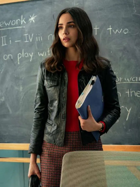 Sofia Carson The Life List 2025 Leather Jacket