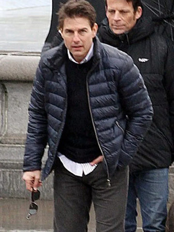 Tom Cruise Mission Impossible 7 Blue Quilted Jacket - jnjjackets