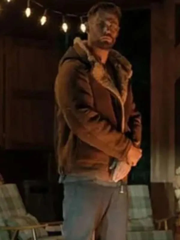 Chris Hemsworth Extraction 2 Shearling Suede Jacket