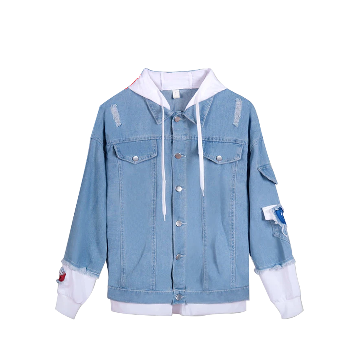 Xxxtentacion Printed Blue Denim Jacket