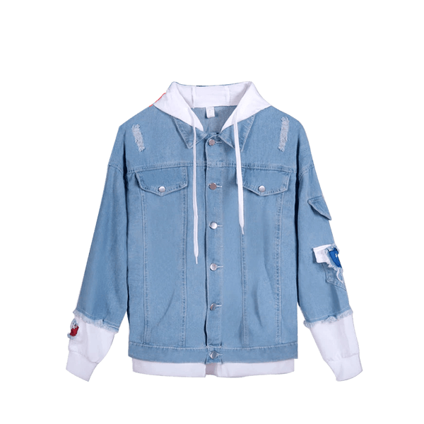 Xxxtentacion Printed Blue Denim Jacket