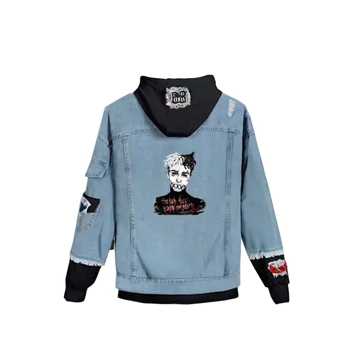 Xxxtentacion Printed Black Denim Jacket