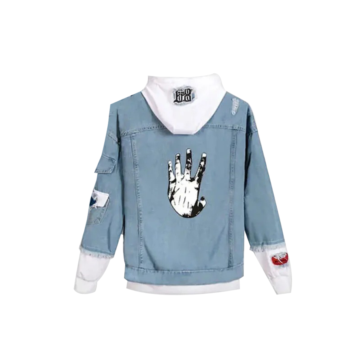 Xxxtentacion Printed Blue Denim Jacket