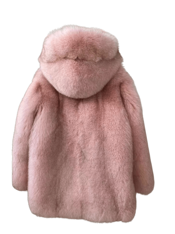 Gigi Hadid Pink Faux Fur Jacket - JnJ Jackets