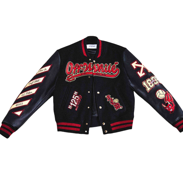 AC Milan X Black Varsity Jacket