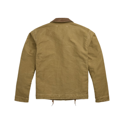 Corduroy-Collar Cotton Deck Jacket - JnJ Jackets