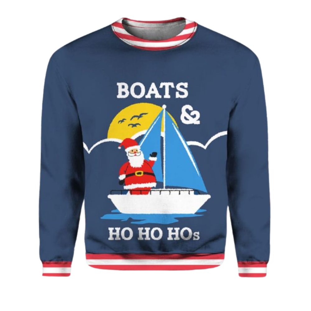 Boats & Ho Ho Hos Ugly Christmas Sweater