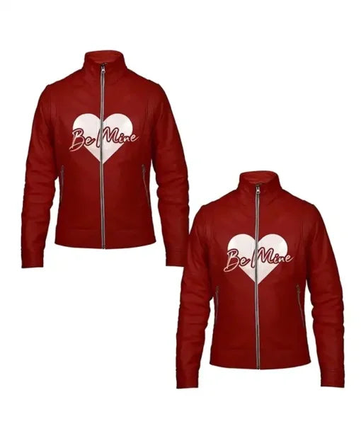 Valentines Day Couples Be Mine Red Leather Jacket - JnJ Jackets