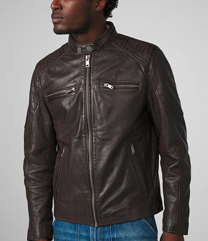 Lance Moto Leather Jacket - jnjjackets