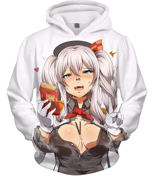 ANIME AHEGAO HENTAI Kantai PULLOVER HOODIE - JnJ Jackets