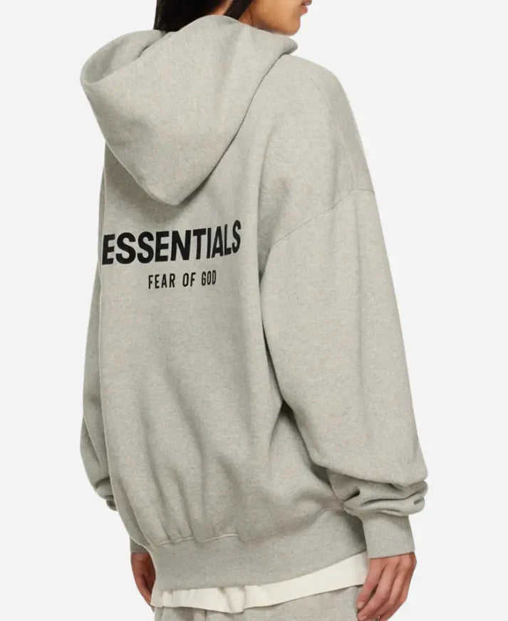 Fear Of God Essentials Gray Hoodie