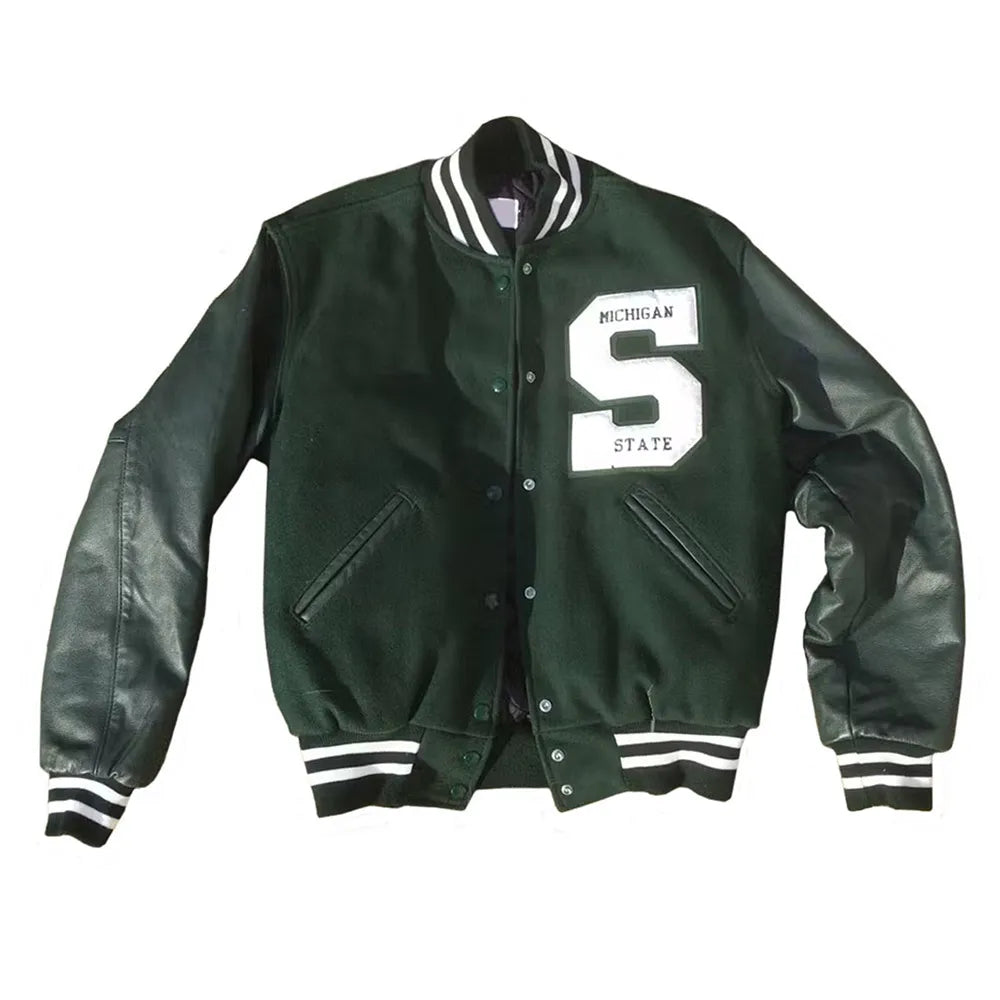 Michigan State Aliyah Moore Varsity Jacket - JnJ Jackets