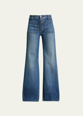 Florence Denim Flare Jeans – Retro Style, Modern Fit - jnjjackets