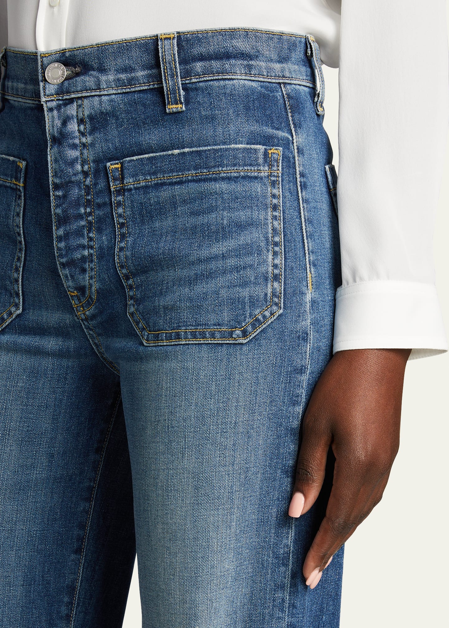 Florence Denim Flare Jeans – Retro Style, Modern Fit - jnjjackets