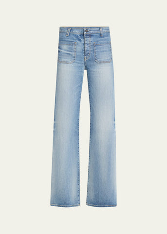 Florence Denim Flare Jeans – Retro Style, Modern Fit - jnjjackets