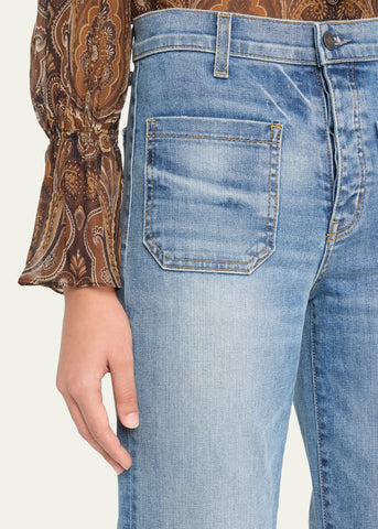Florence Denim Flare Jeans – Retro Style, Modern Fit - jnjjackets