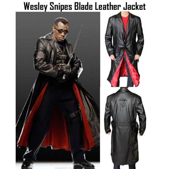 Wesley Snipes Blade Trench Coat - JnJ Jackets