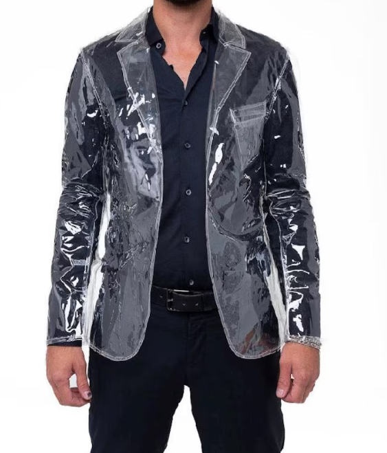 Transparent Rain Blazer - jnjjackets