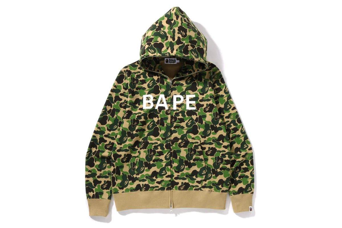 CAMO BAPE FULL ZIP HOODIE - jnjjackets