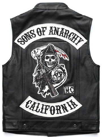 Charlie Hunnam SOA Leather Vest - jnjjackets