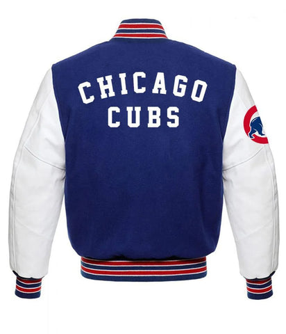 Chicago Cubs MLB Blue and White Varsity Jacket