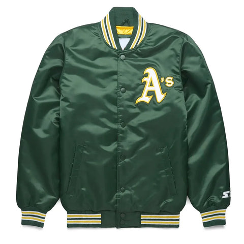 Oakland Athletics Classic Green Satin Jacket