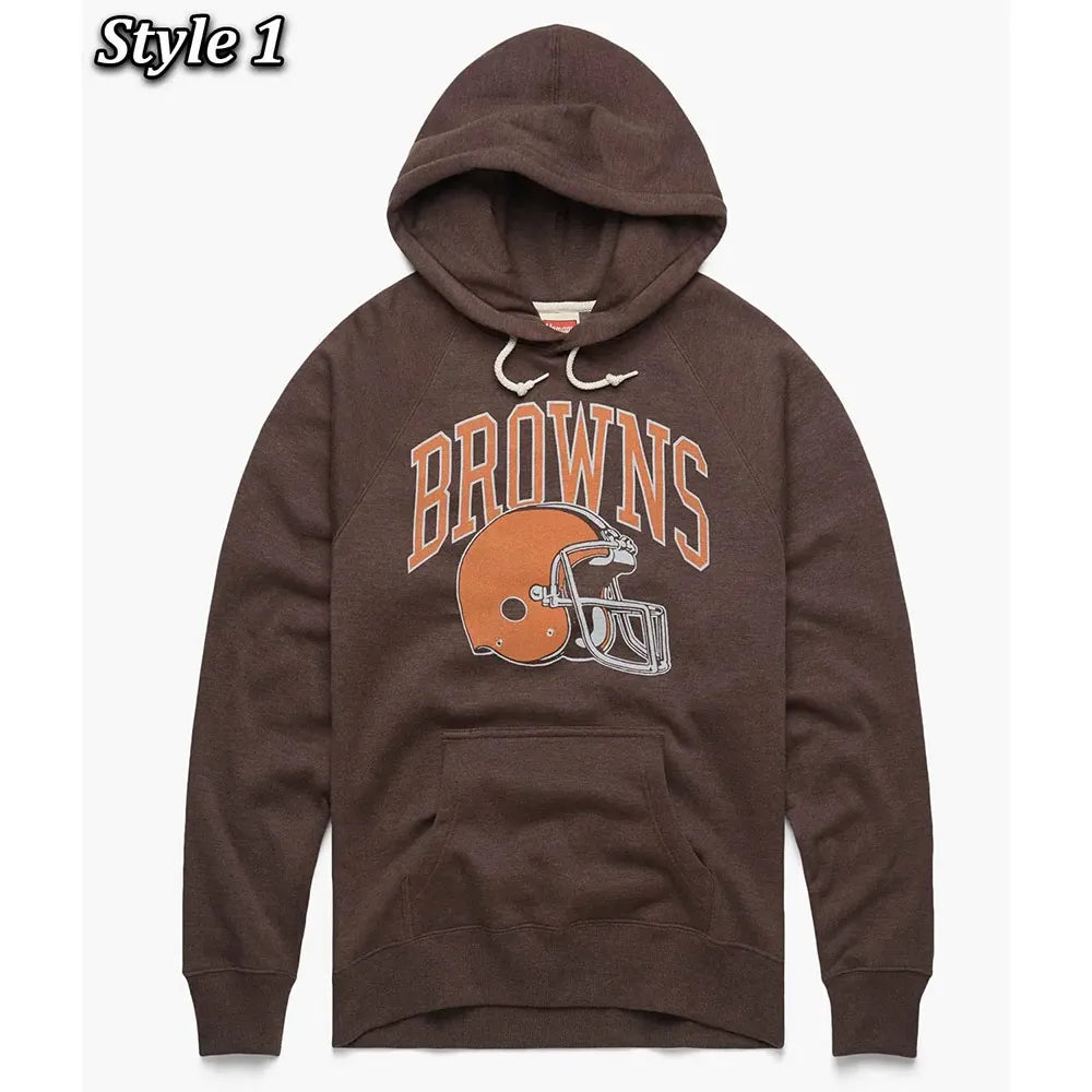 Cleveland Browns Helmet Retro Hoodie - JnJ Jackets