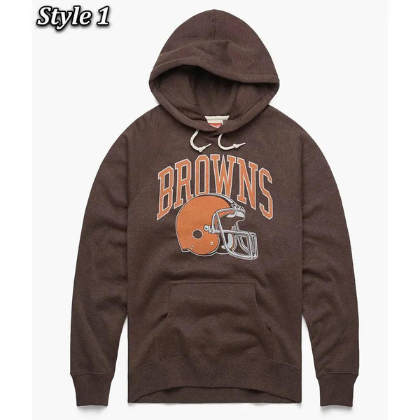 Cleveland Browns Helmet Retro Hoodie