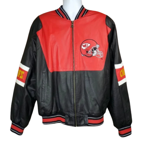 Kansas City Chiefs Leather Bomber Jacket