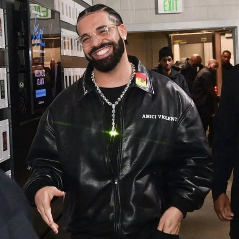 Drake Amici Violente Leather Jacket