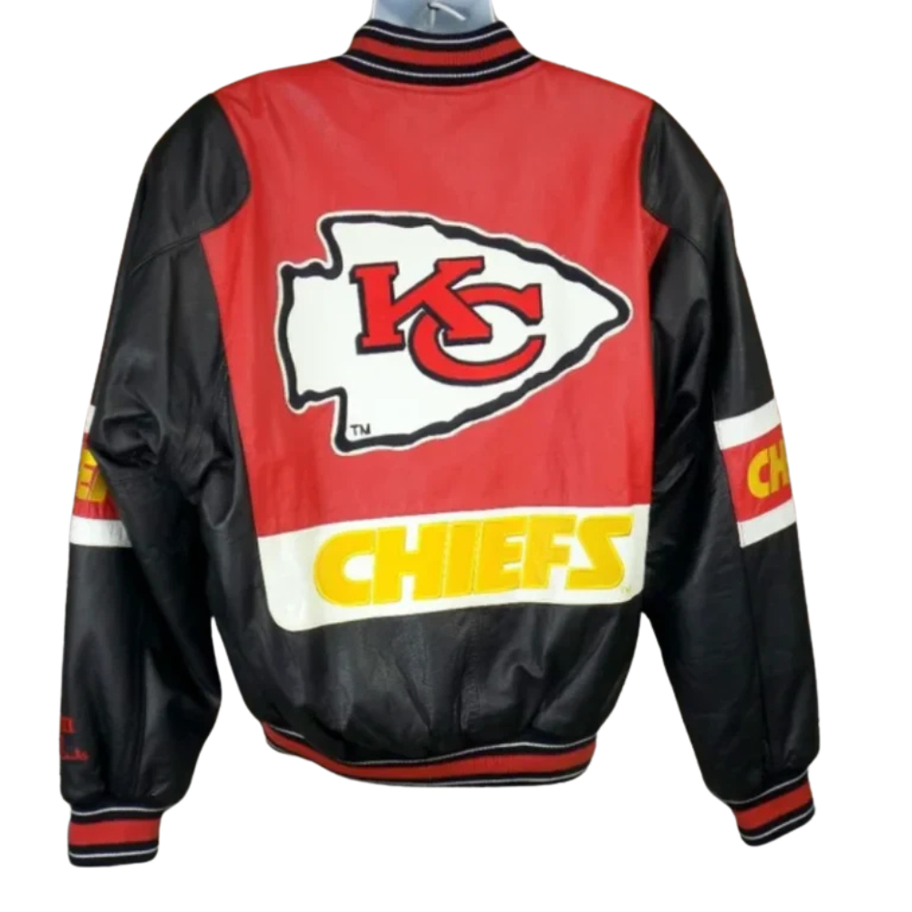 Kansas City Chiefs Leather Bomber Jacket