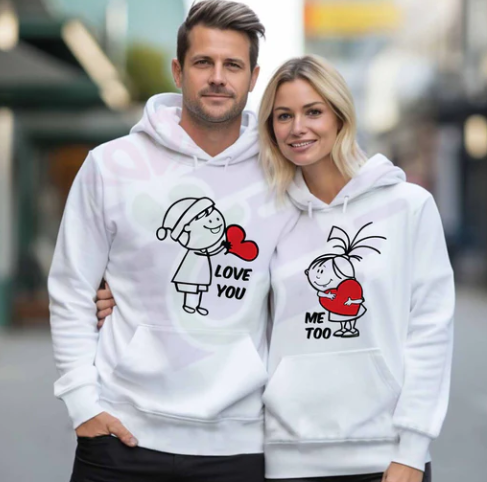 Love You Me Too Couple Hoodie