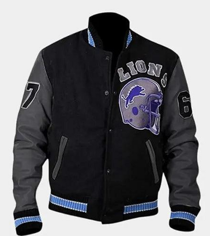 Axel Foley Detroit Lions Varsity Jacket