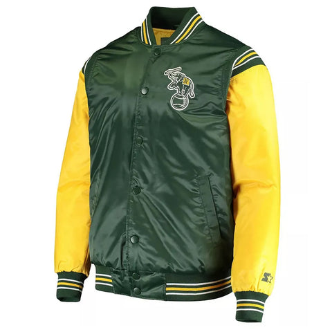 Oakland Athletics Enforce Varsity Satin Jacket